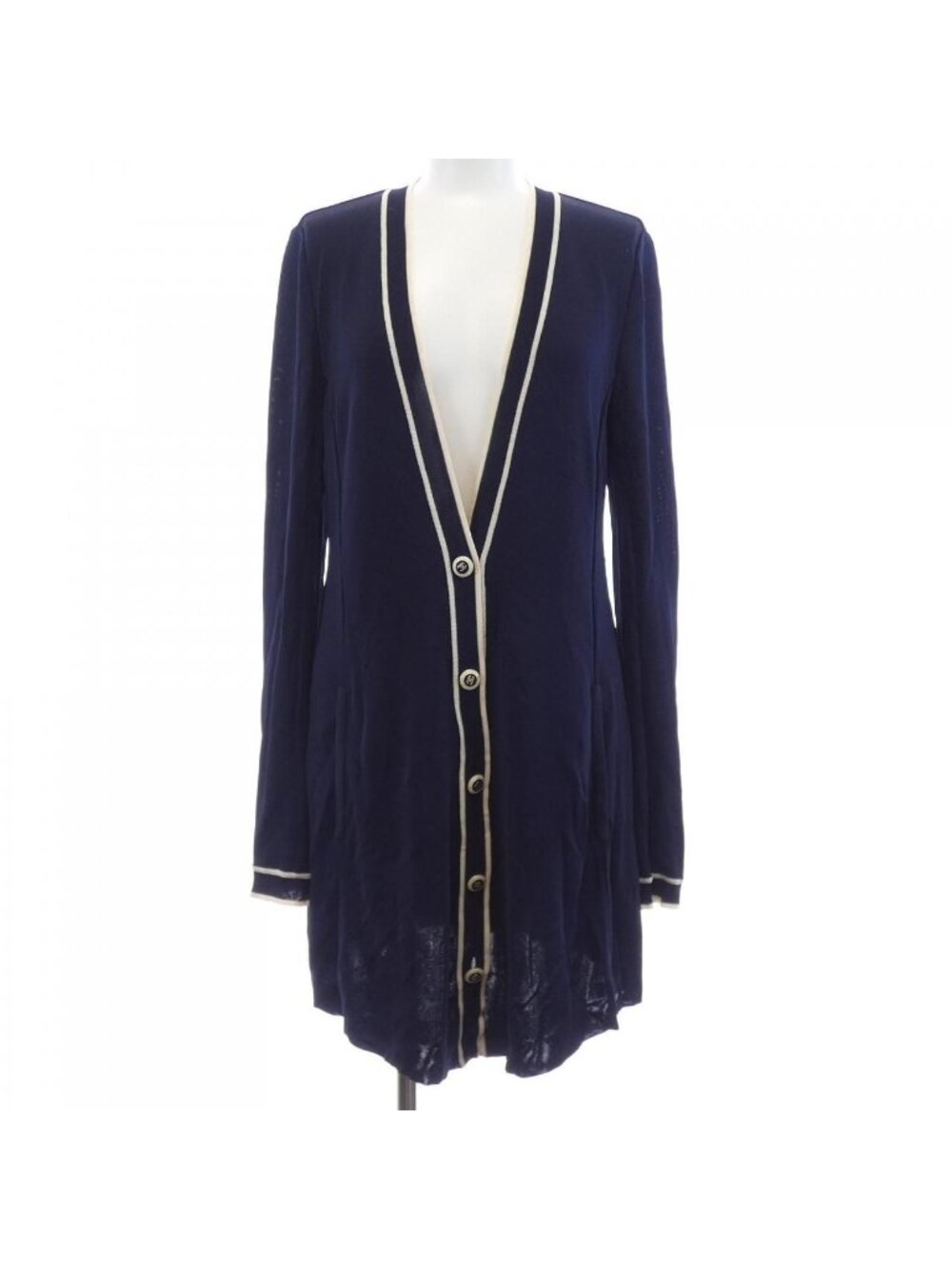 Chanel Long Cardigan Navy